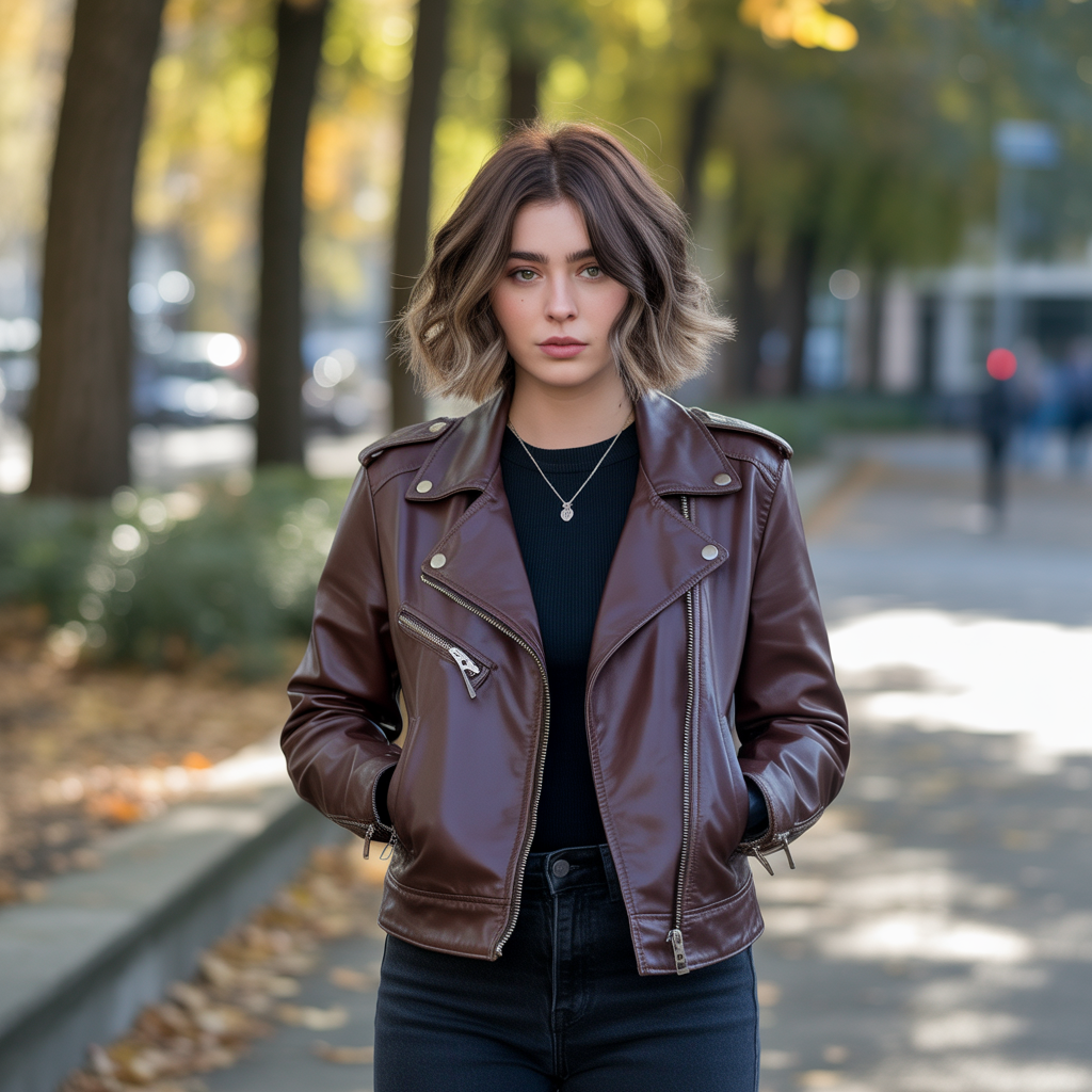 Chocolate Balayage Wolf Cut