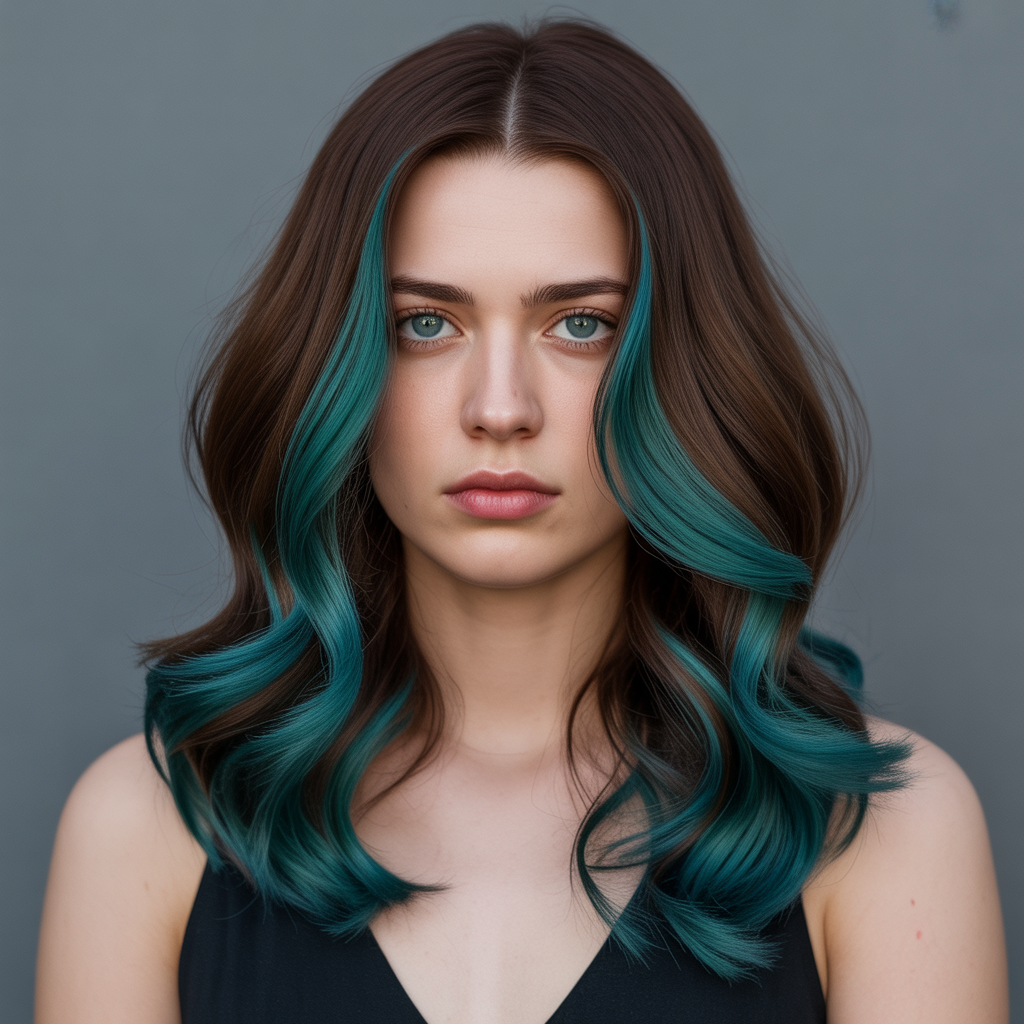 Chocolate and Teal Fusion