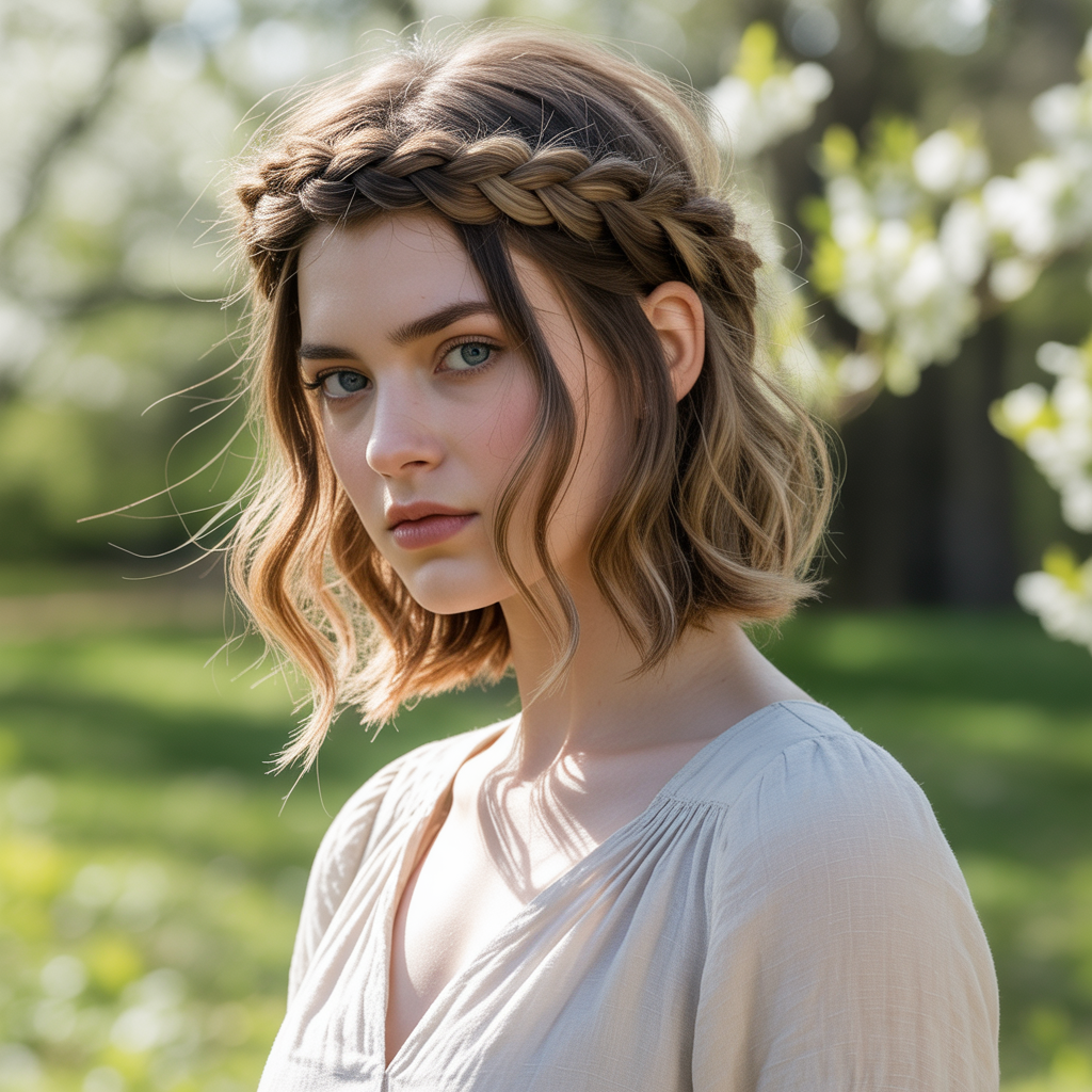 Crown Rope Braid for Layered Hair