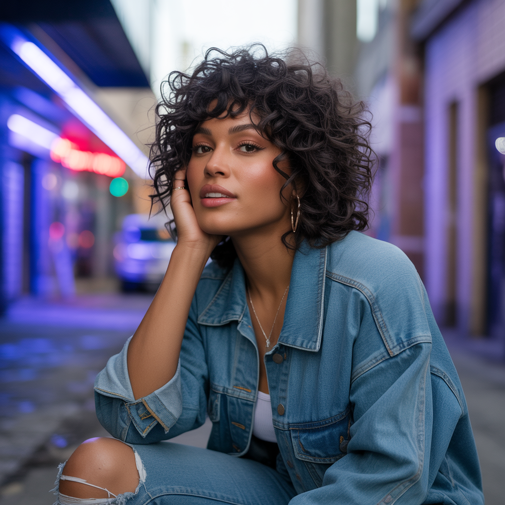 Curly Gypsy Shag Cut