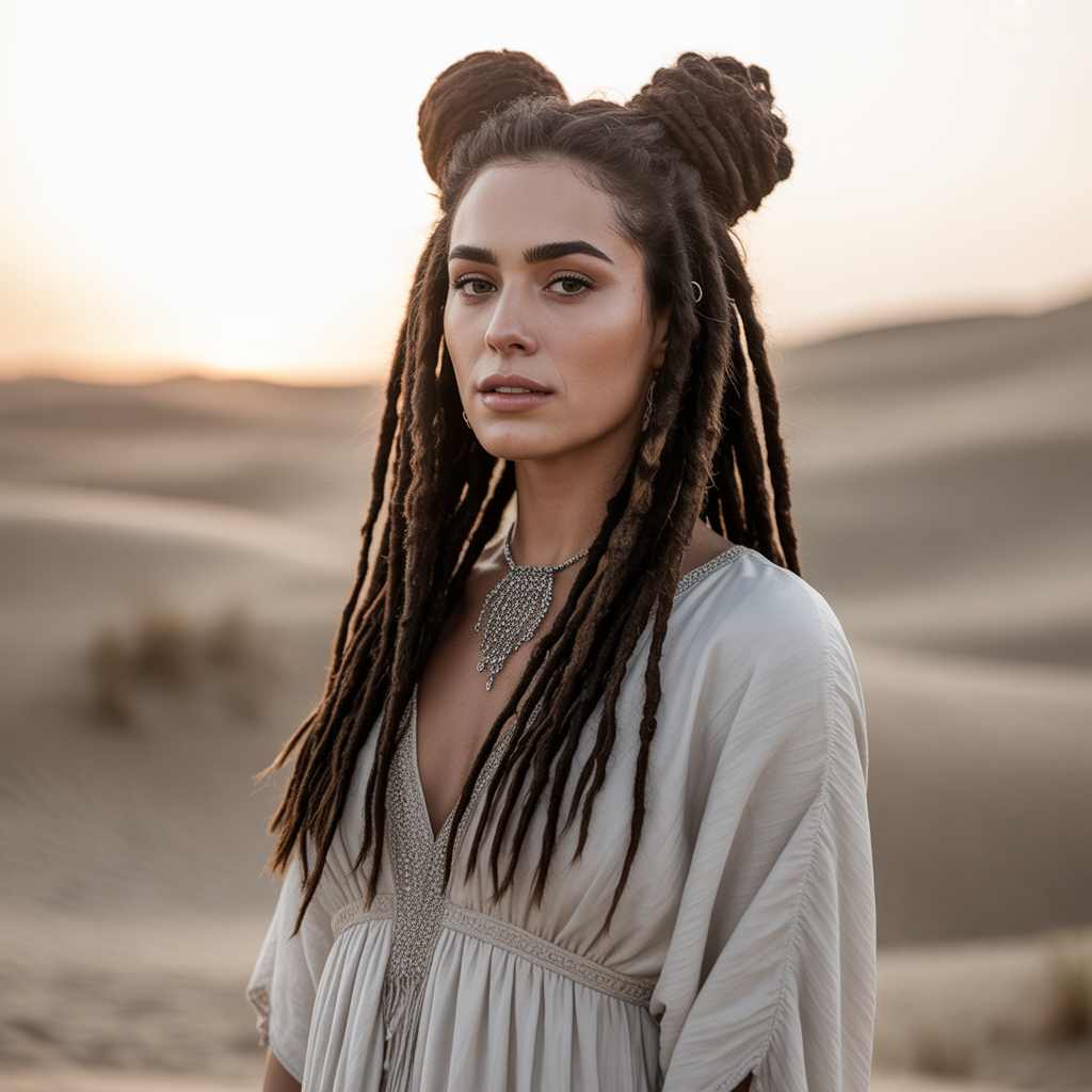 Double Buns for Playfulness