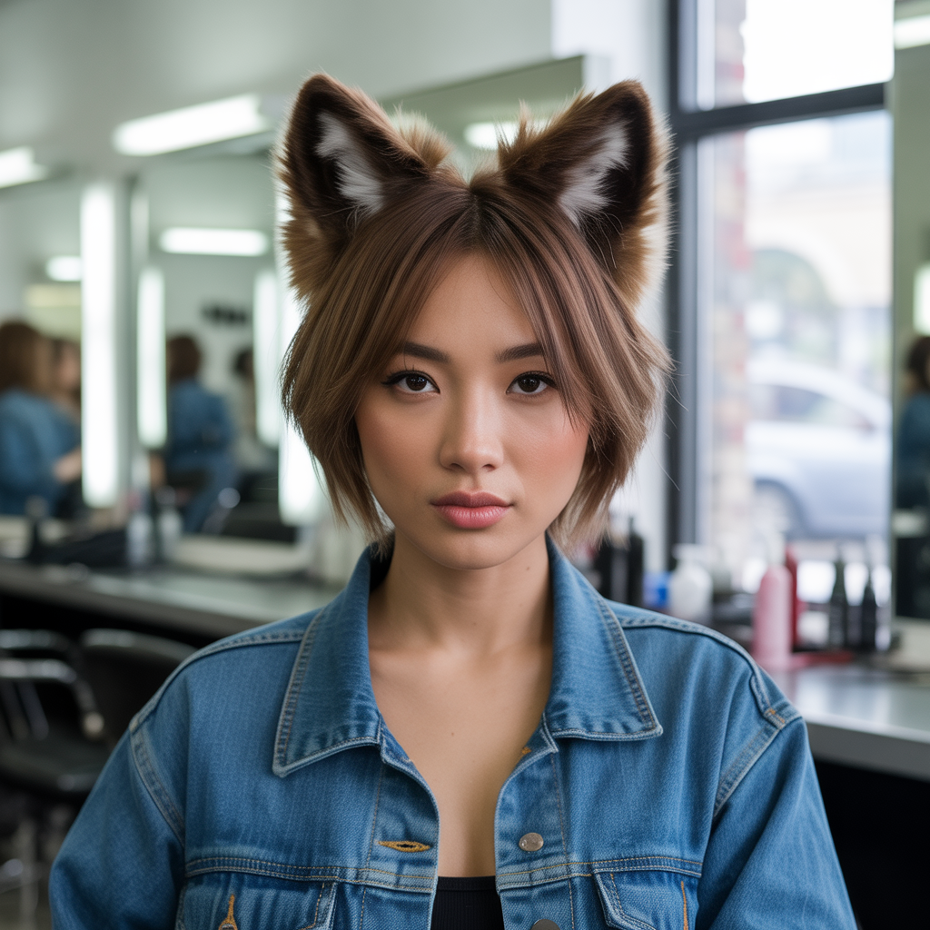 Fluffy Wolf Cut for Fine Hair