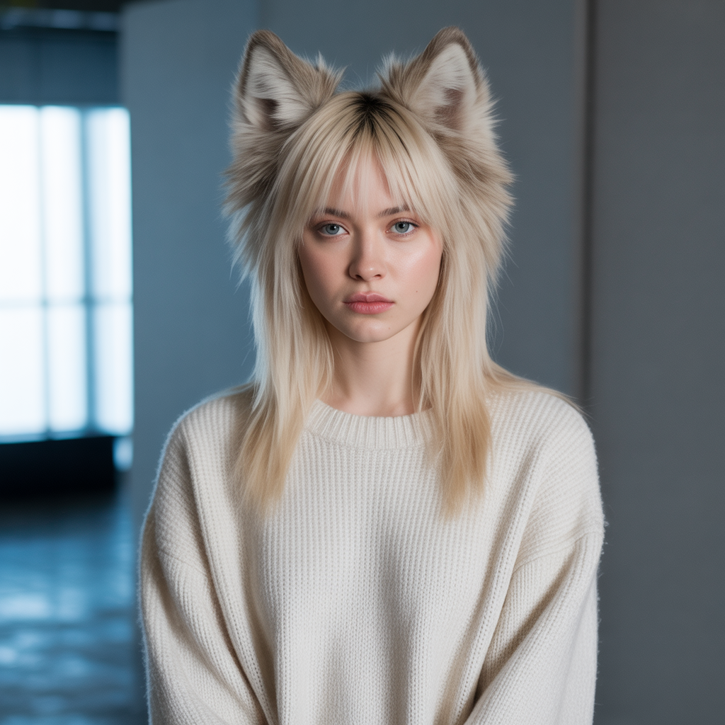 Fluffy Wolf Cut for Straight Hair