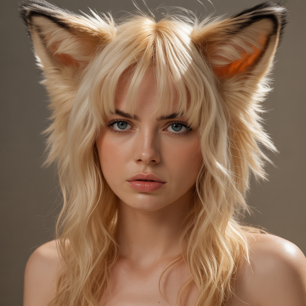 Fluffy Wolf Cut with Curtain Bangs