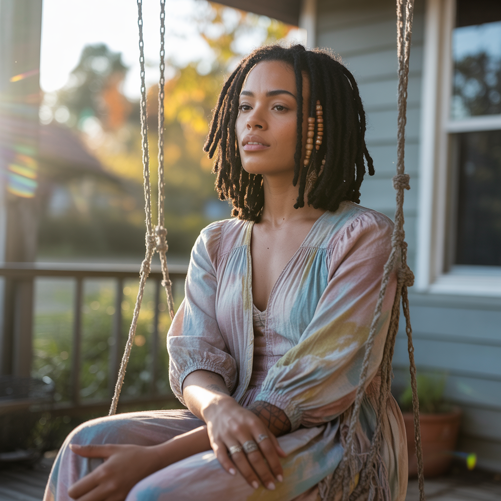 Freeform Dreads with Minimal Maintenance