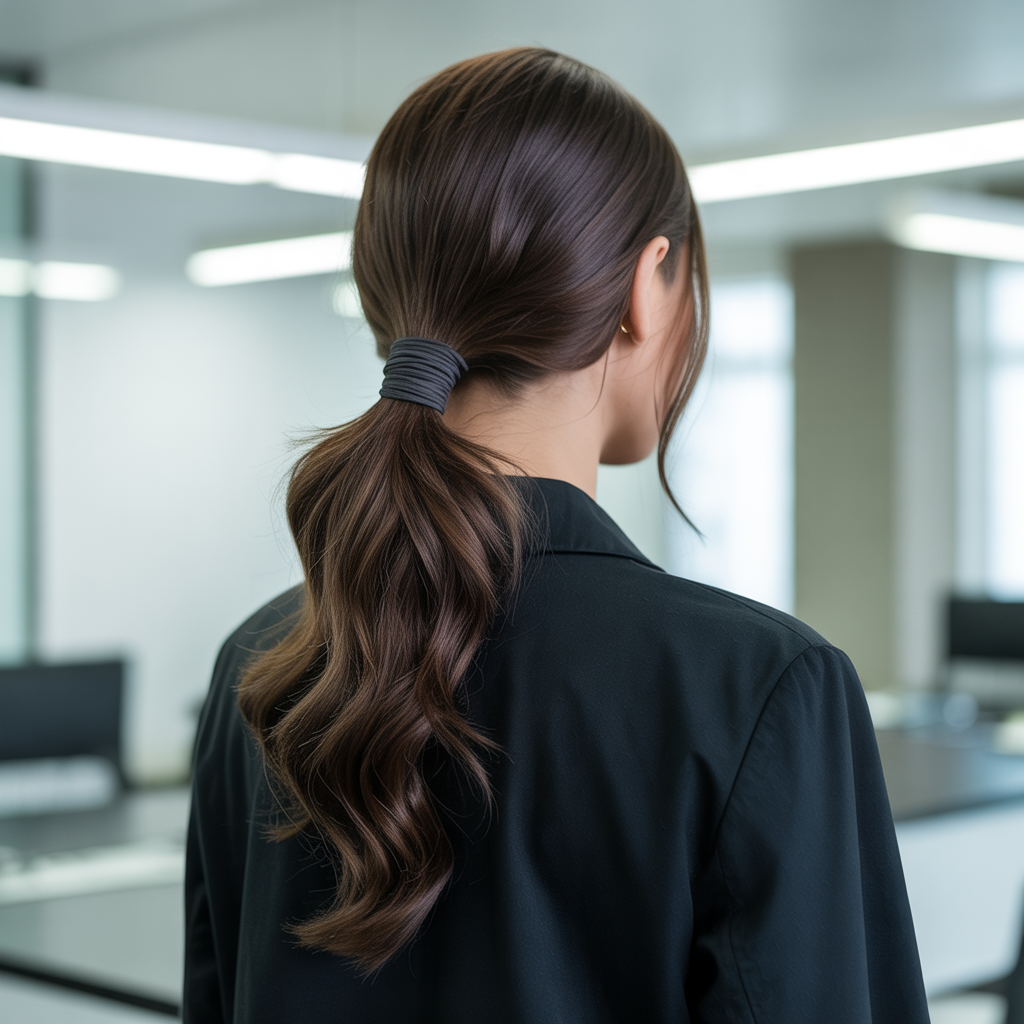 Hairstyles for Every Hair Type with Low Ponytails