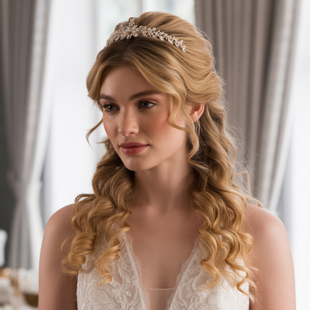 Half-Up Beehive Style