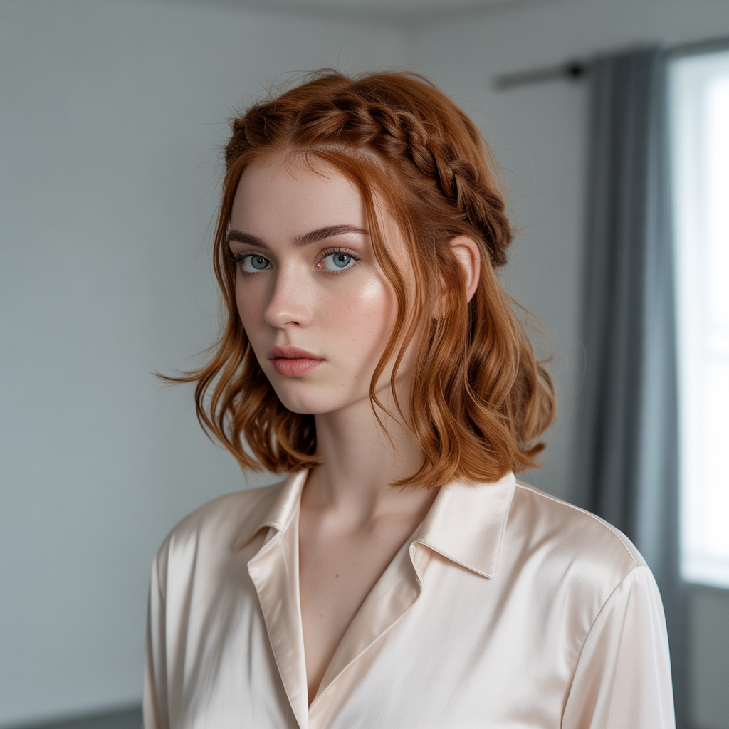 Half-Up Braided Crown