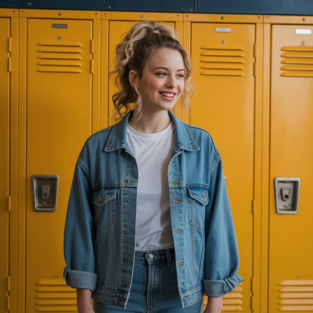 Half-Up Half-Down Look