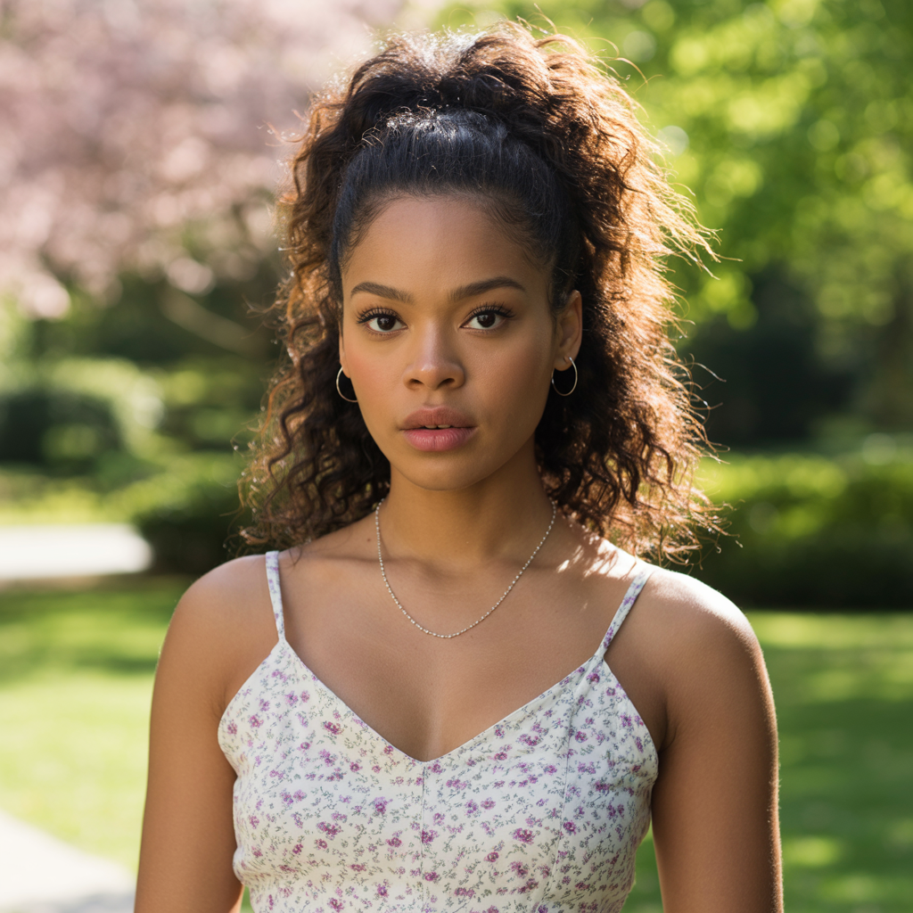 Half-Up, Half-Down Style