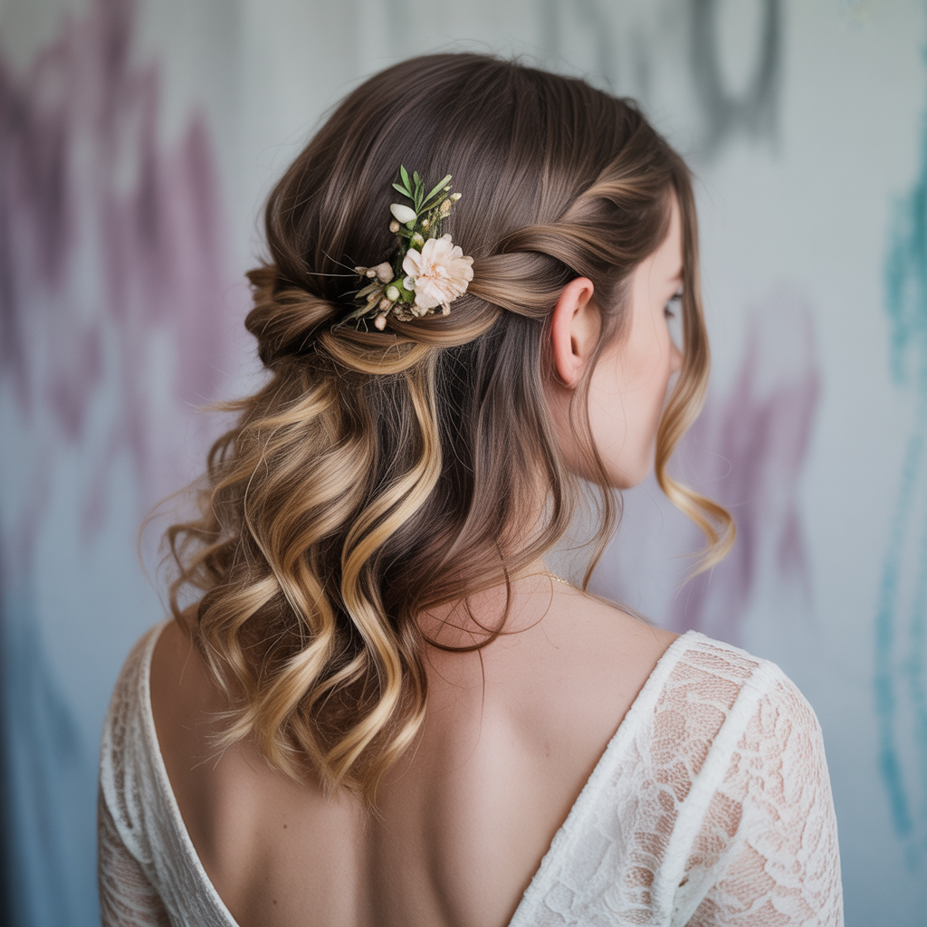 Half-Up Twisted Style