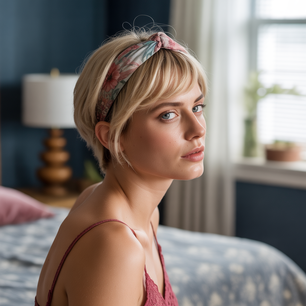 Headband Updo Short Hair Updos