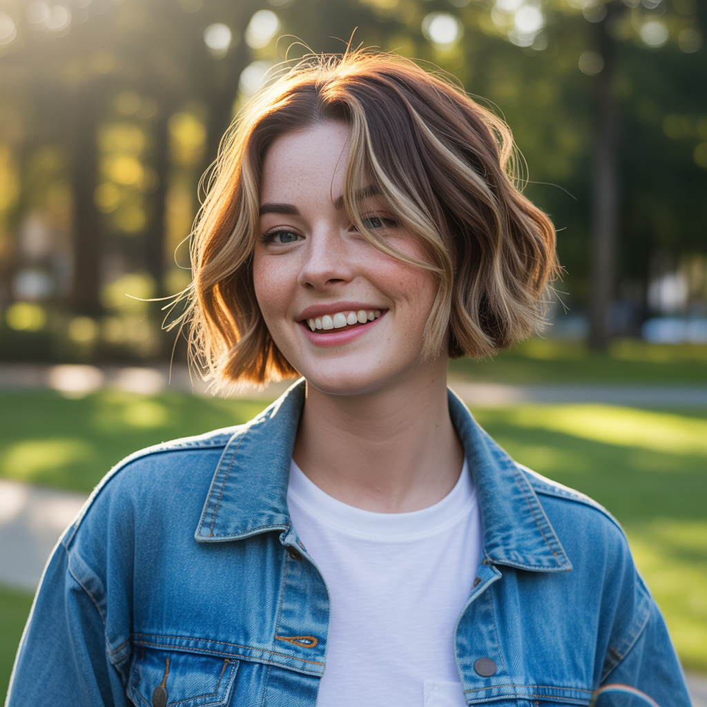 Highlighted 90s-Inspired Bob