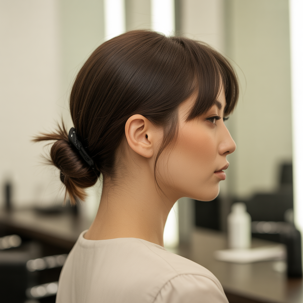Knot Bun Short Hair Updos