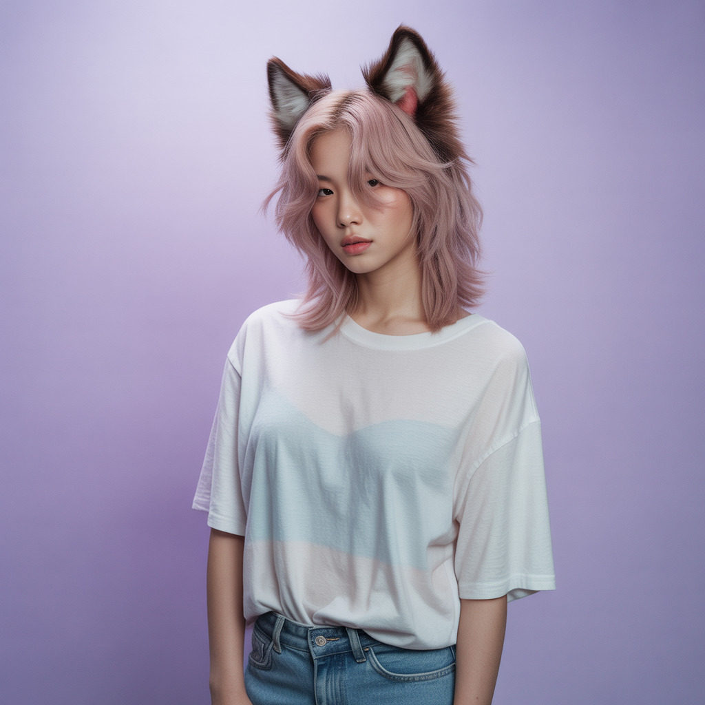 Korean Wolf Cut with Wispy Ends
