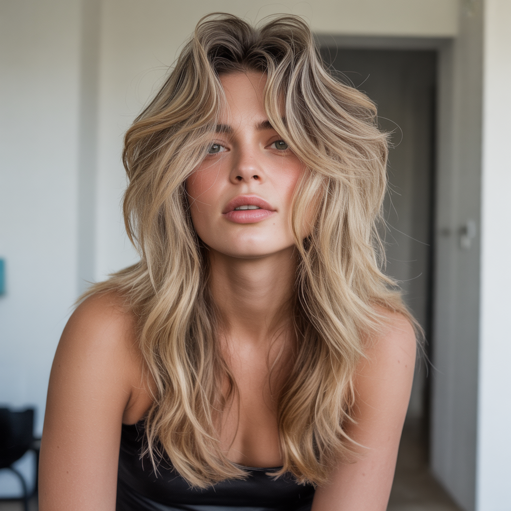 20 Stunning Ideas for Lustrous Long Textured Haircuts 13 Long Choppy Layers