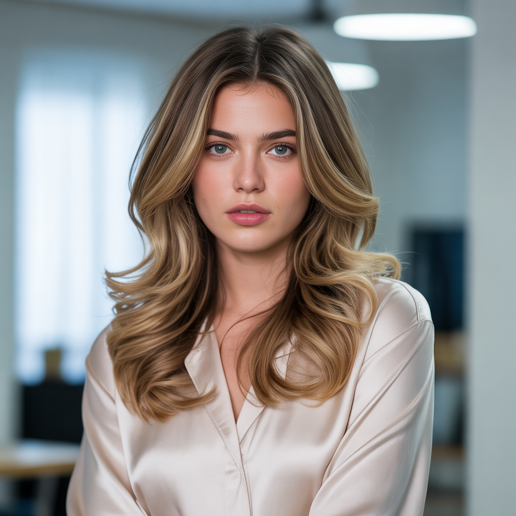 Long Layered Haircut with Balayage