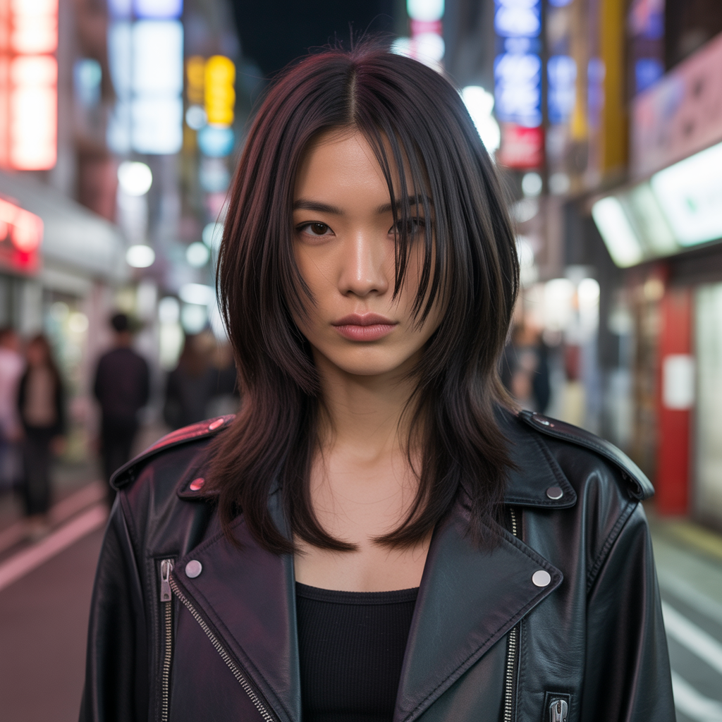 Long Layered Haircut with Blunt Ends