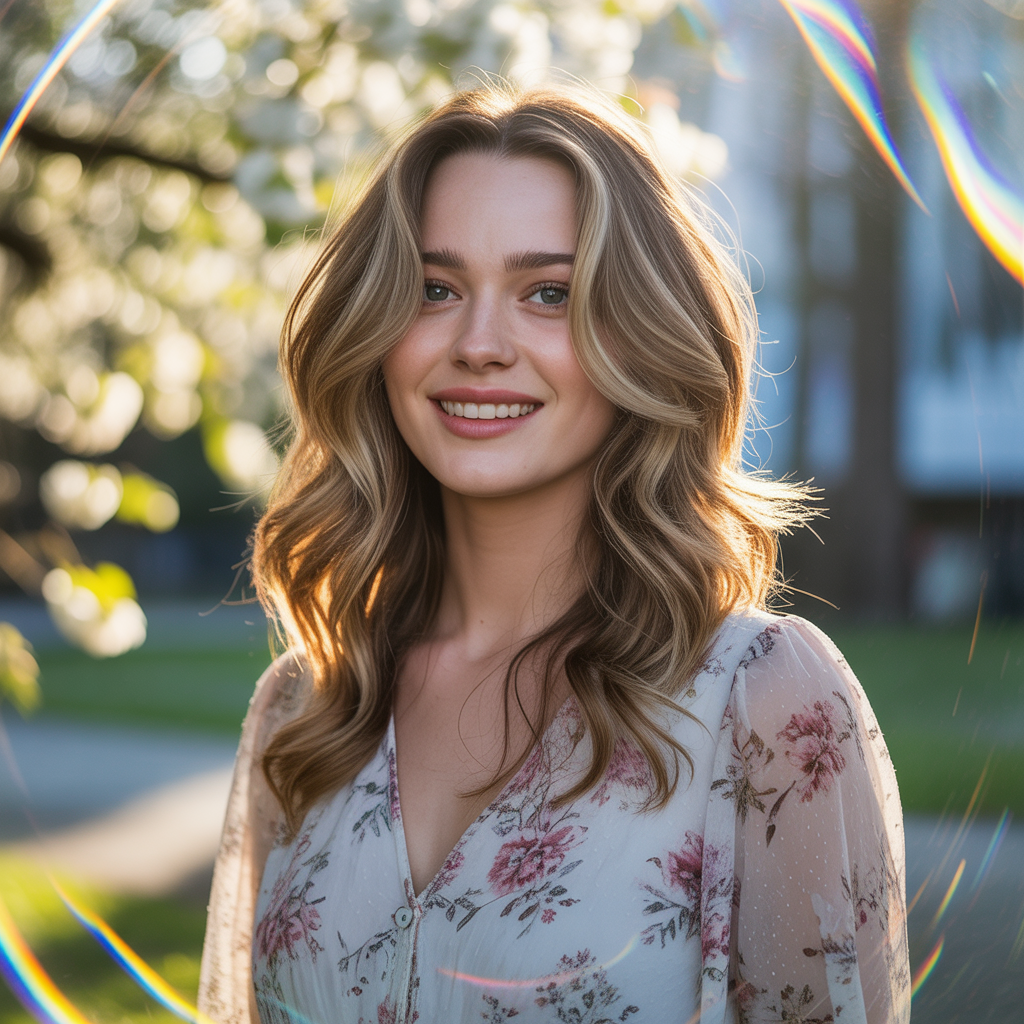 Long Layered Haircut with Face-Framing Highlights