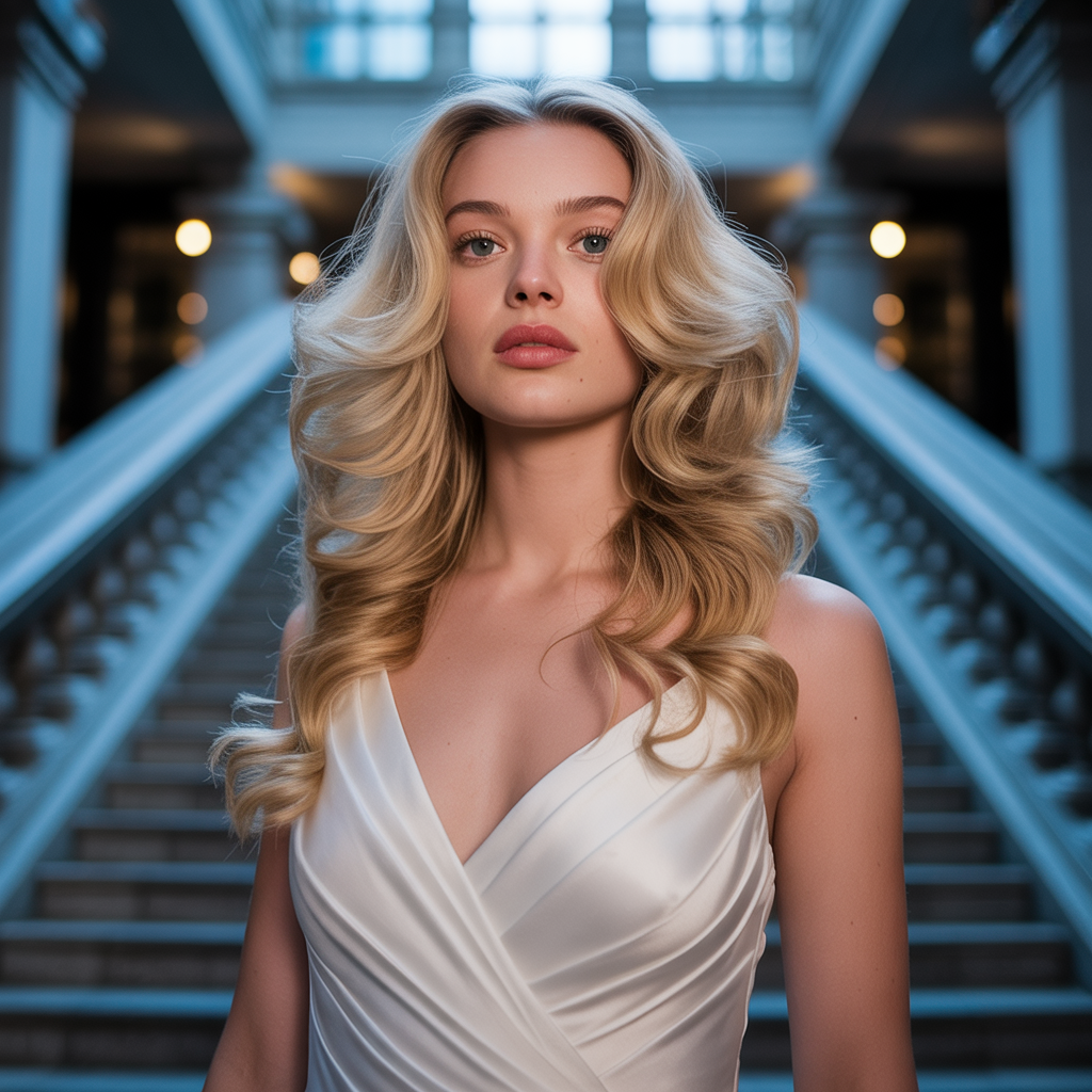 Long Layered Haircut with Loose Curls