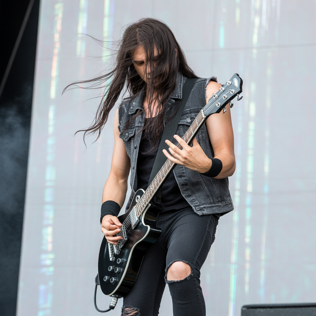 Long Straight Rocker Hairstyles