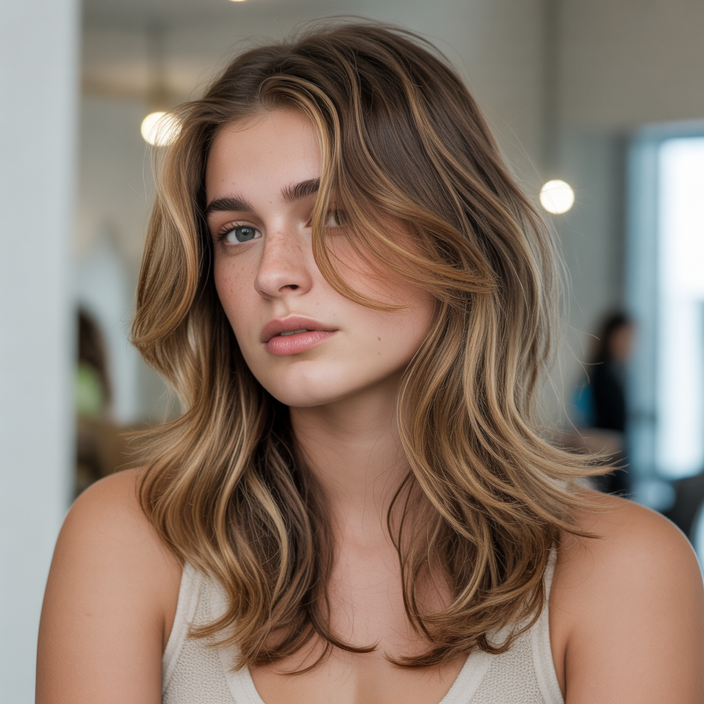 20 Stunning Ideas for Lustrous Long Textured Haircuts 19 Long Textured Cut with Highlights