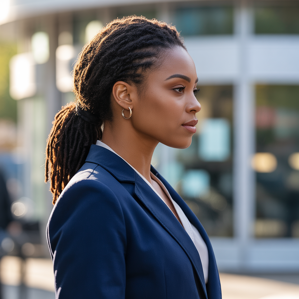 Low Ponytail with Dreads
