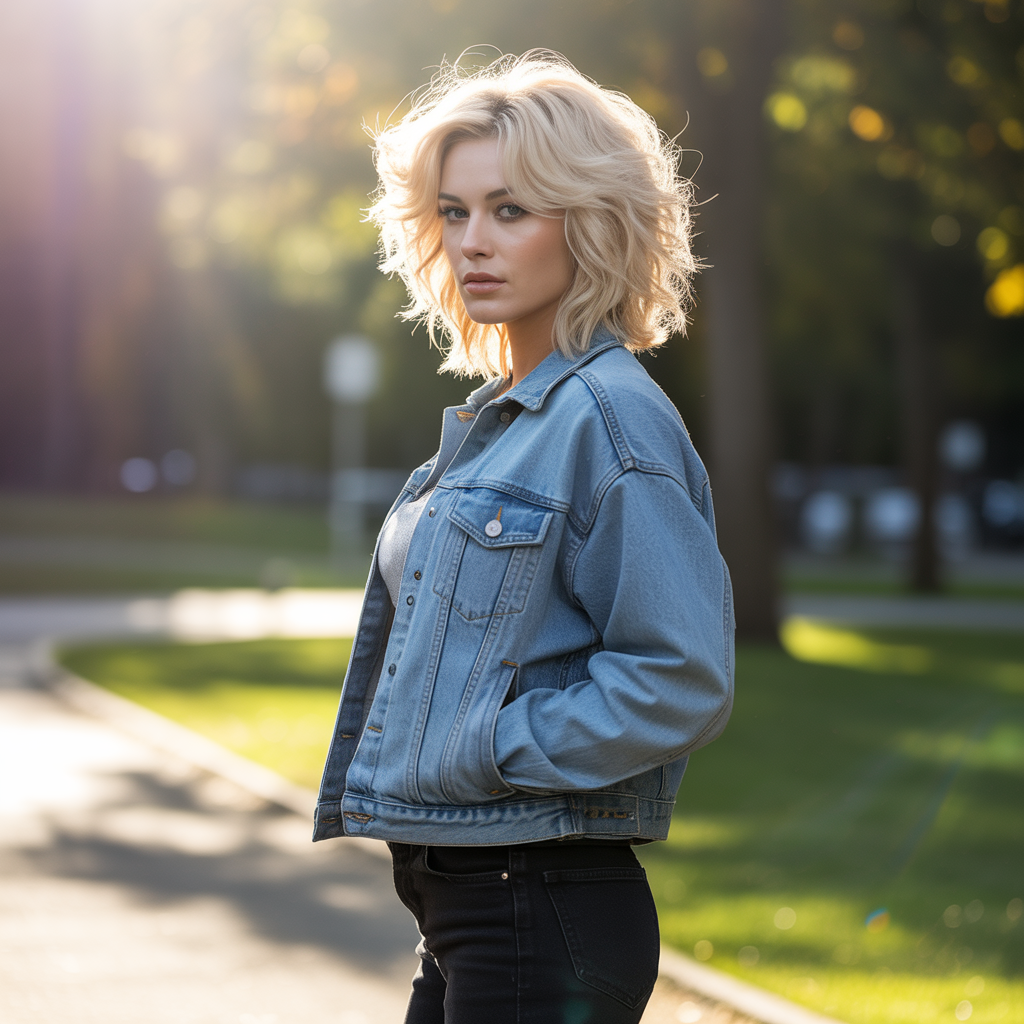 Medium Wolf Cut with Volume Boost