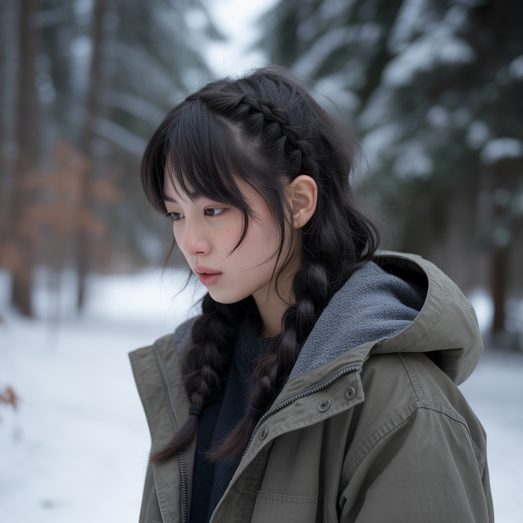 Messy Braided Ponytail