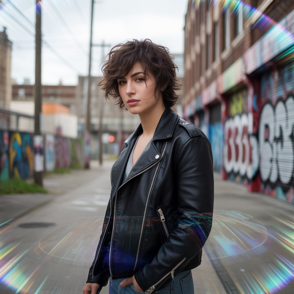 Messy Medium Wolf Cut