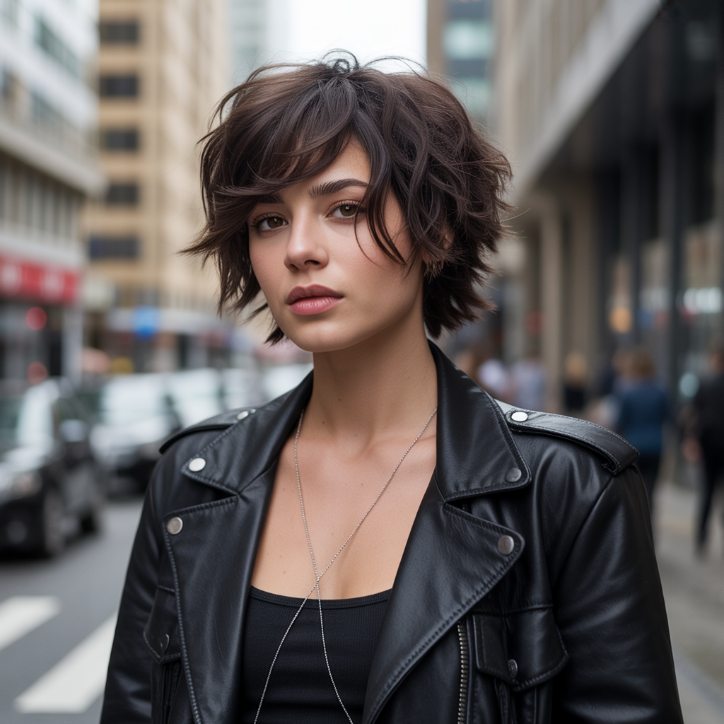 Messy Short Wolf Cut