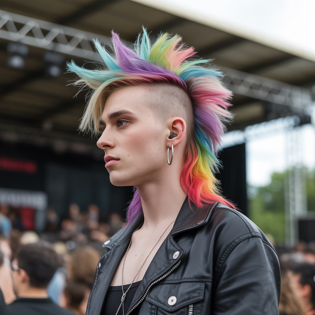 Mohawk-Inspired Scene Hair