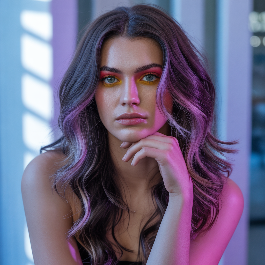 Neon Purple Highlights