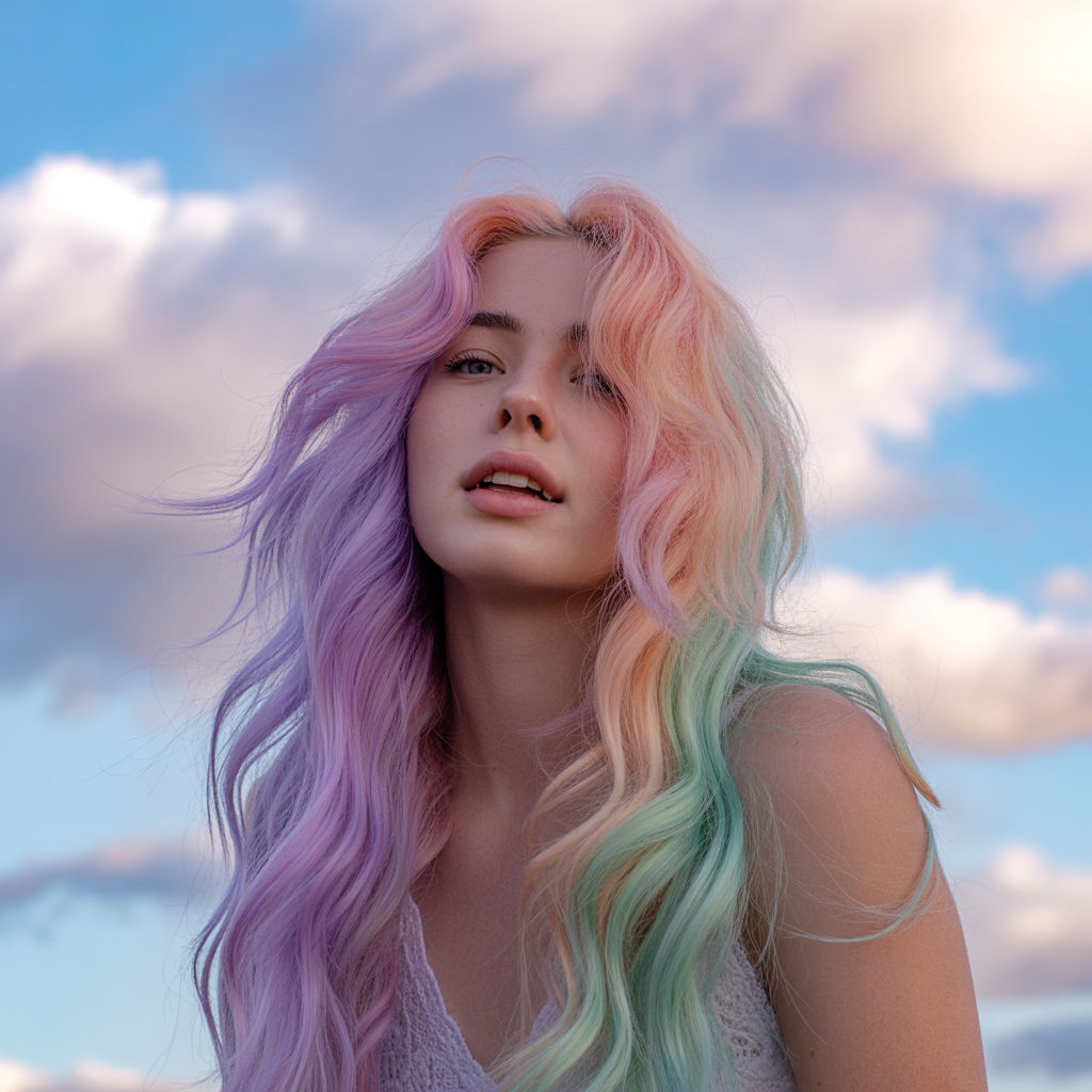 15 Best Bold Hair Dye Ideas to Transform Your Look 3 Pastel Rainbow for Playful Charm