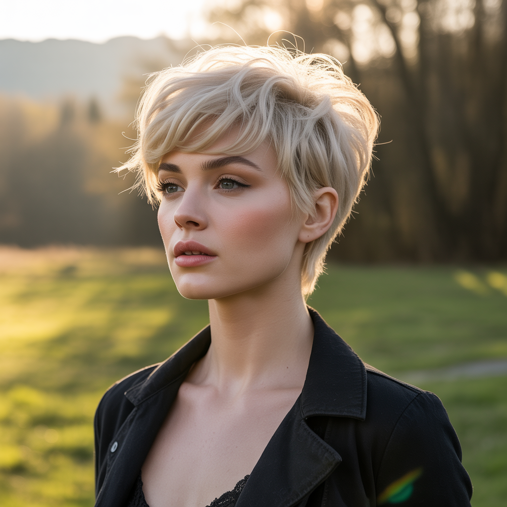 Pixie Wolf Cut for Fine Hair