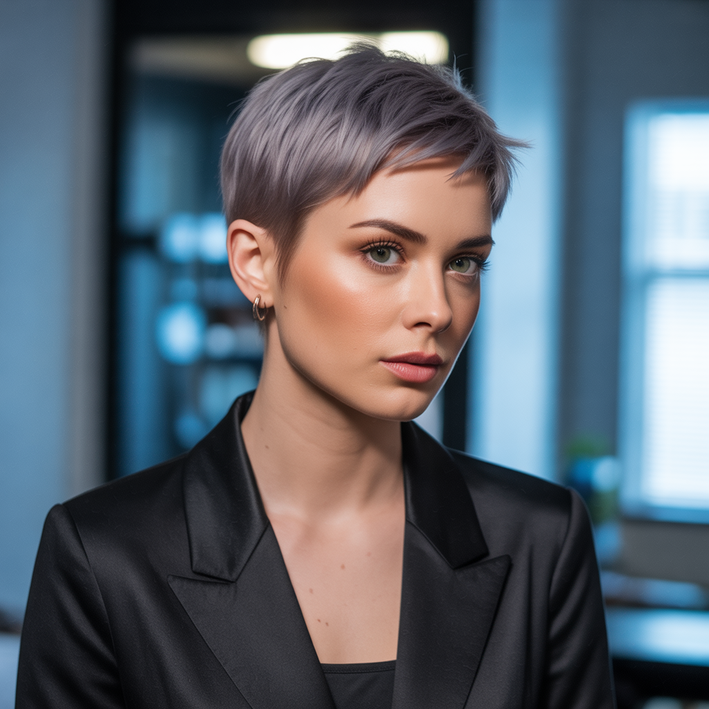 Pixie Wolf Cut for Professional Settings