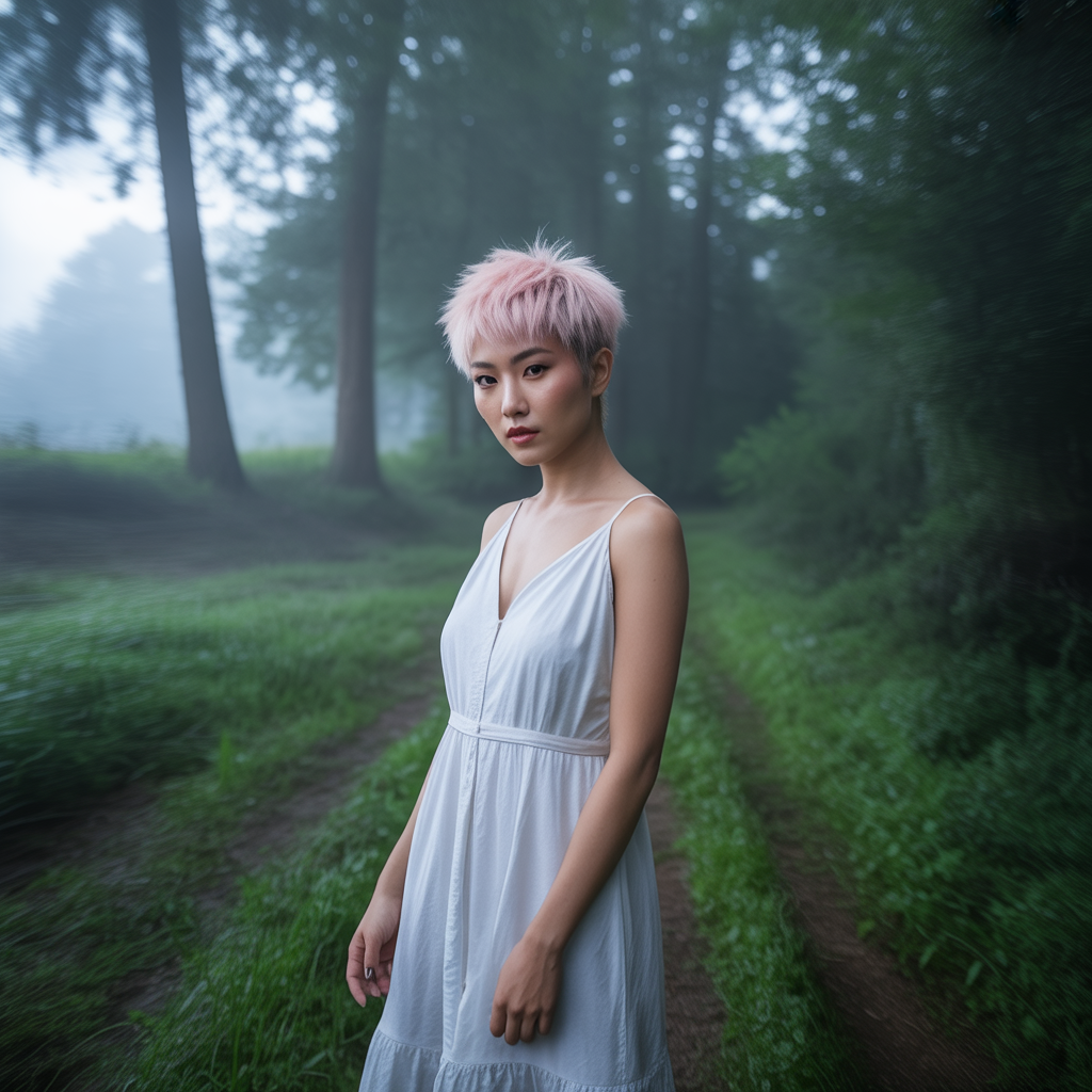 Pixie Wolf Cut with Bold Color