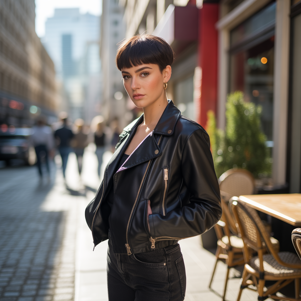 Pixie Wolf Cut with Middle Part