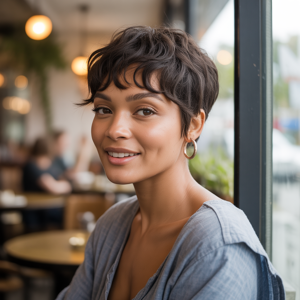 Pixie with Bangs