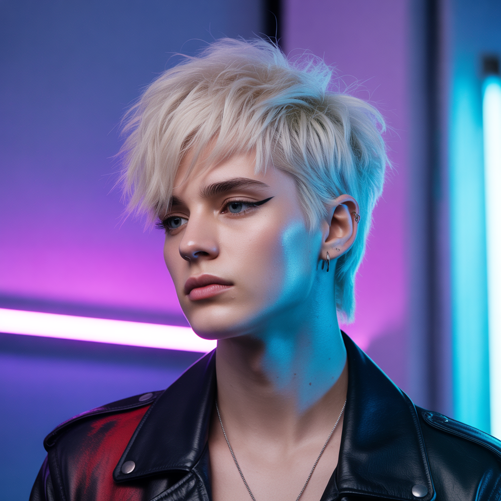 Platinum Blonde Scene Hair