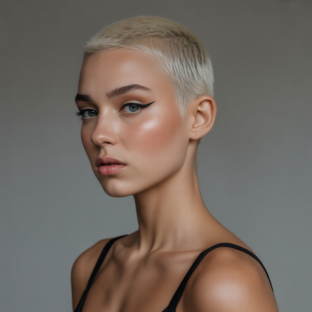 Platinum Buzz Cut