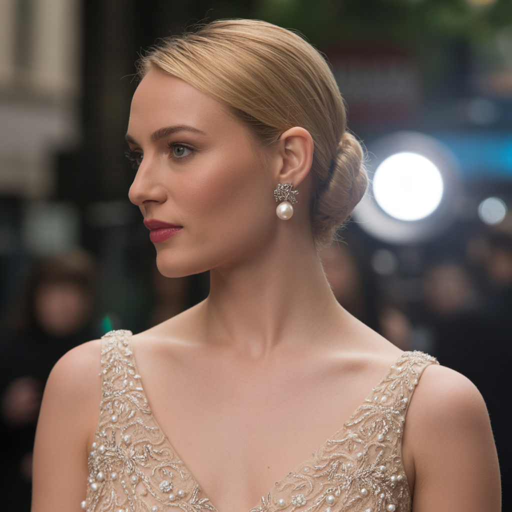 18 Fashionable Red Carpet Inspired Hairstyles for Glamorous Looks 15 Polished Chignon Classic