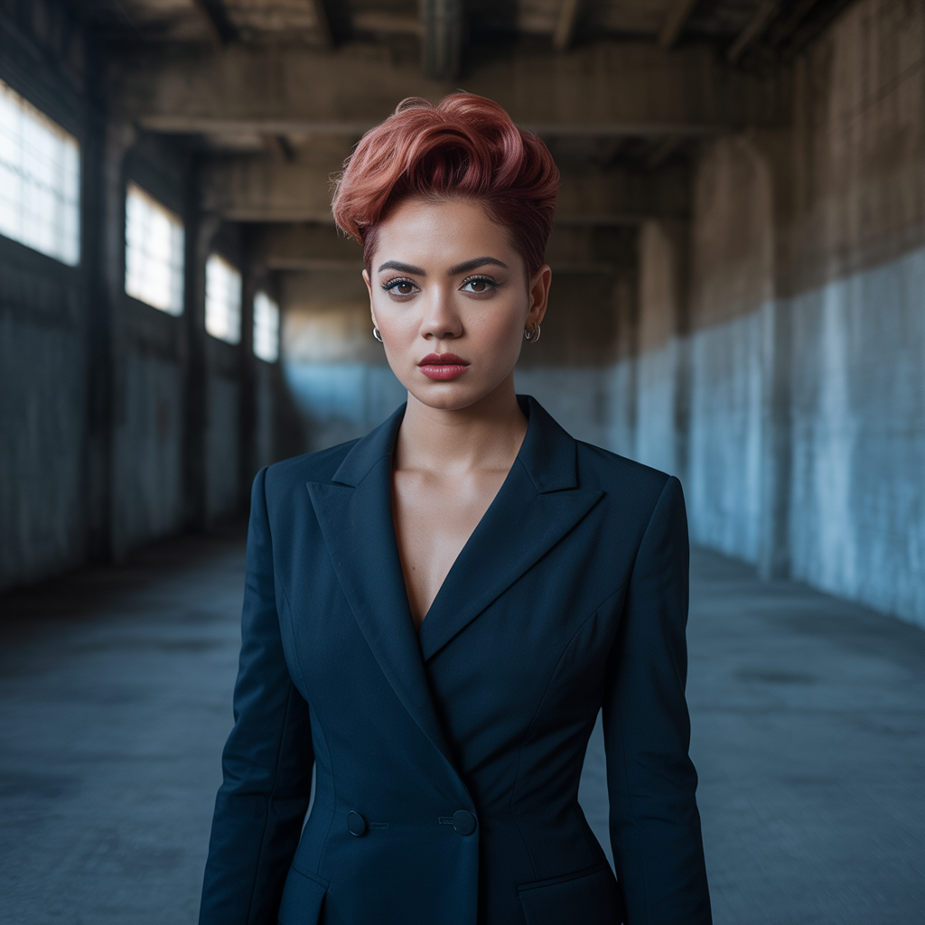 Pompadour Short Hair Updos