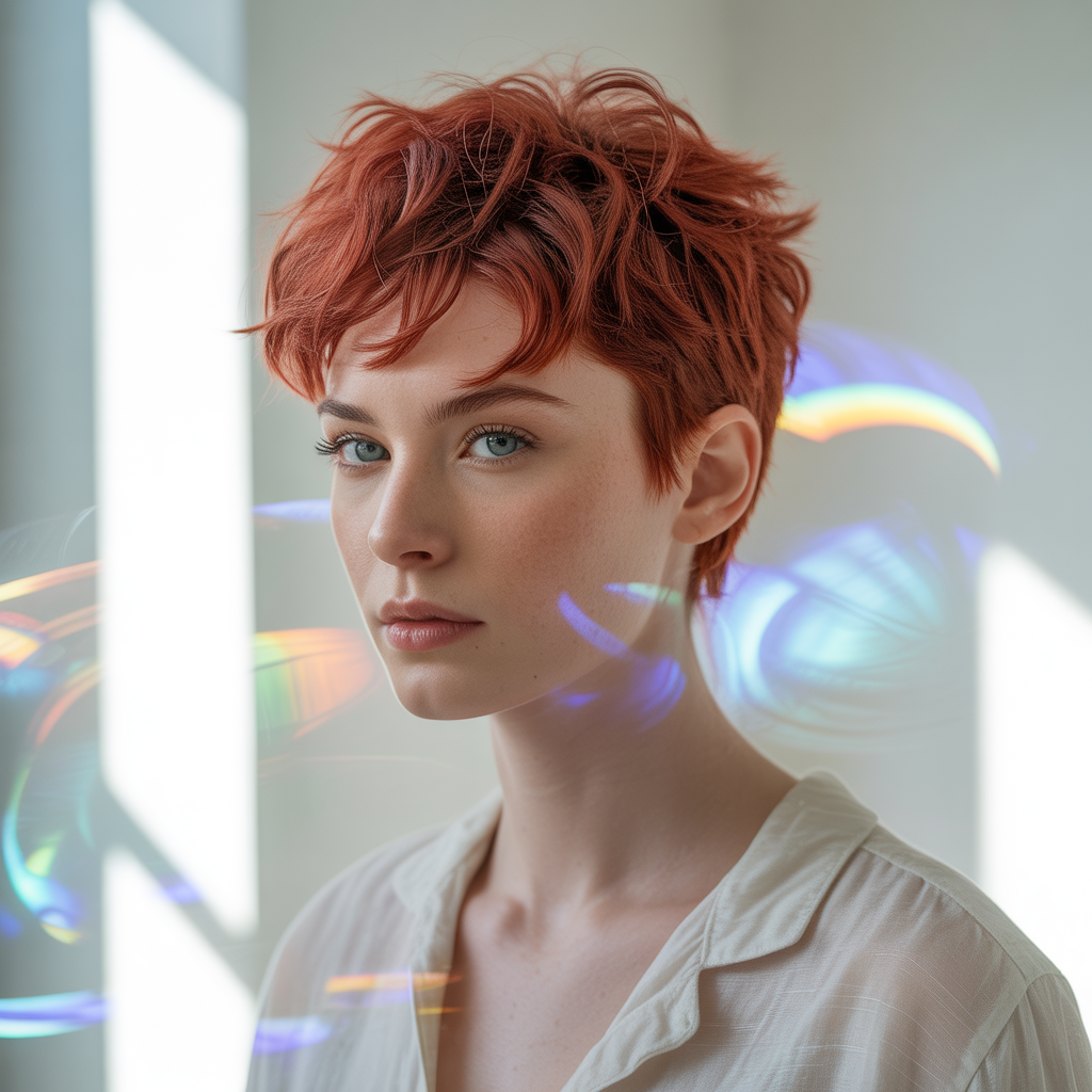 Red Wolf Cut for Fine Hair