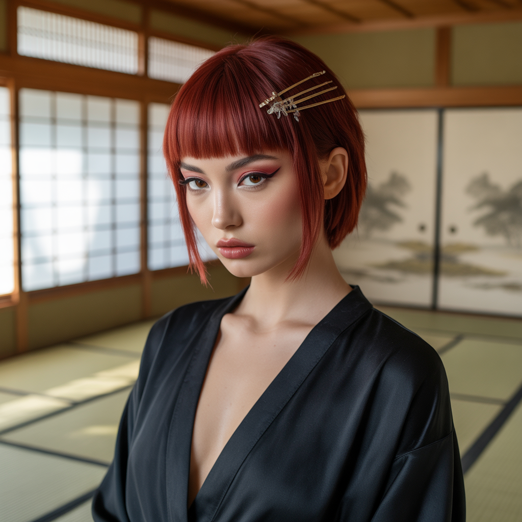 Red Wolf Cut with Sleek Finish