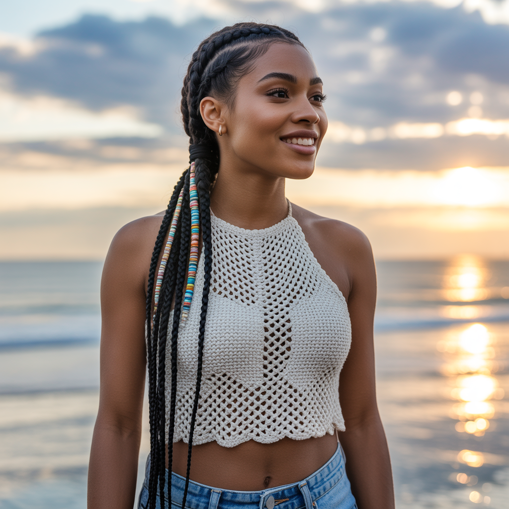 Rope Braid with Beads