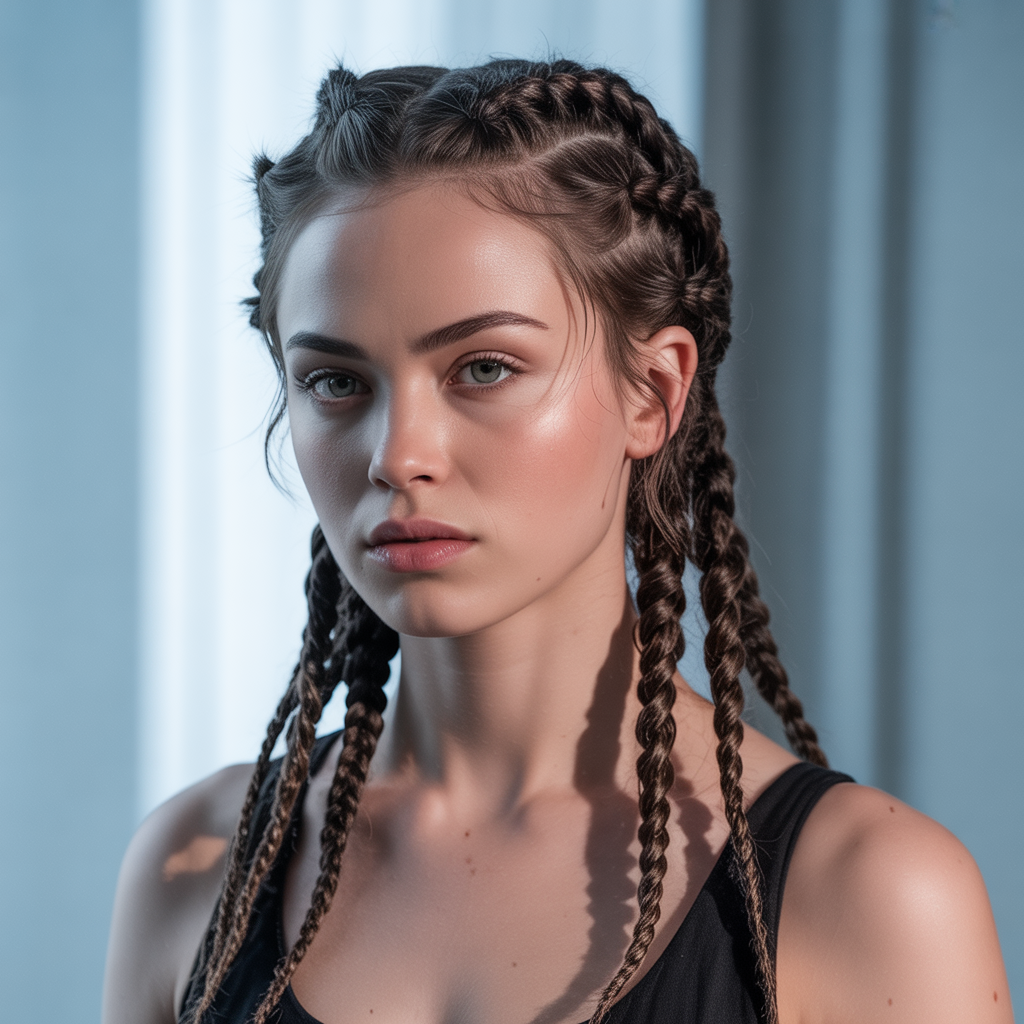 Rope Braids with Layered Edges