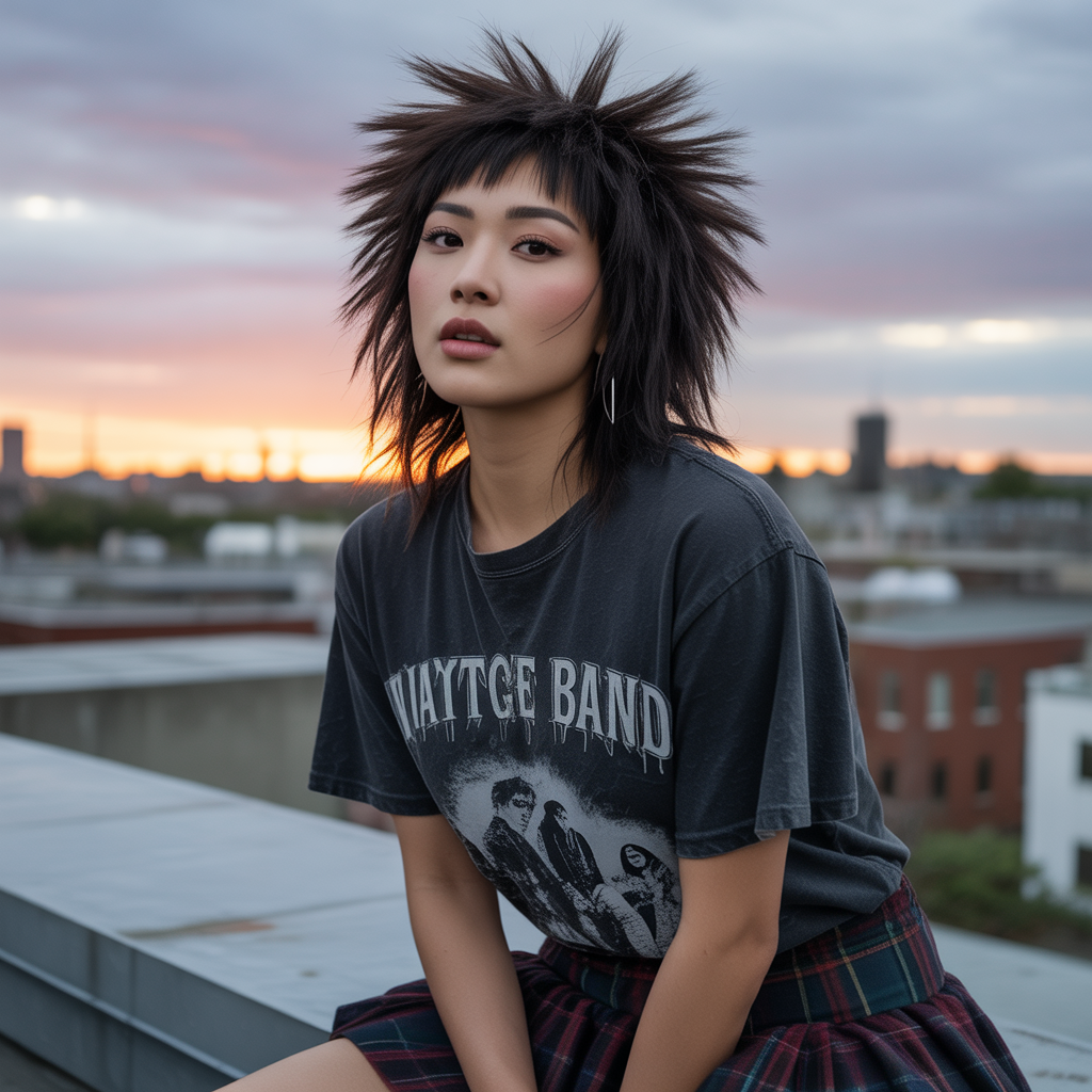 Shag-Inspired Korean Wolf Cut