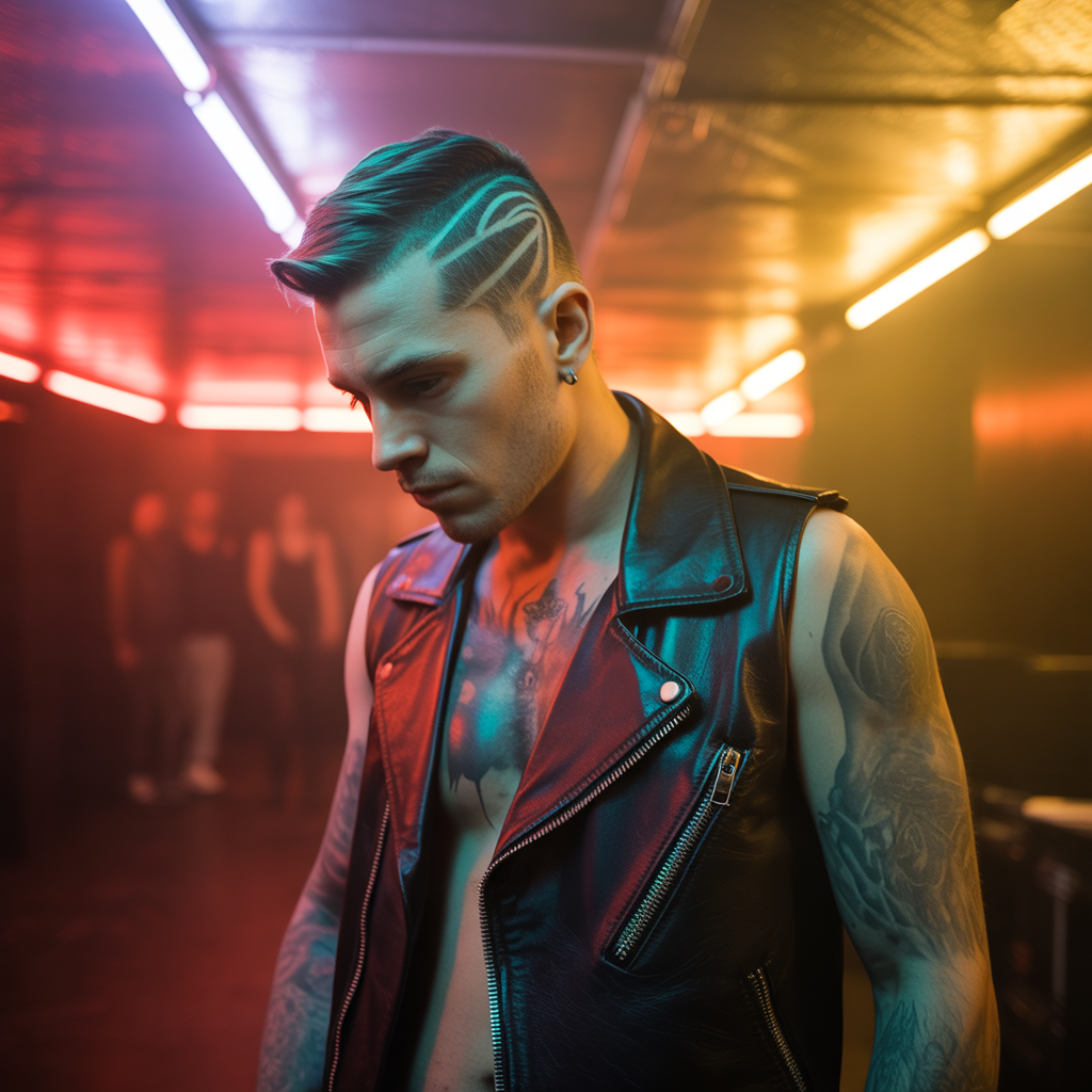 Shaved Design Rocker Hairstyles