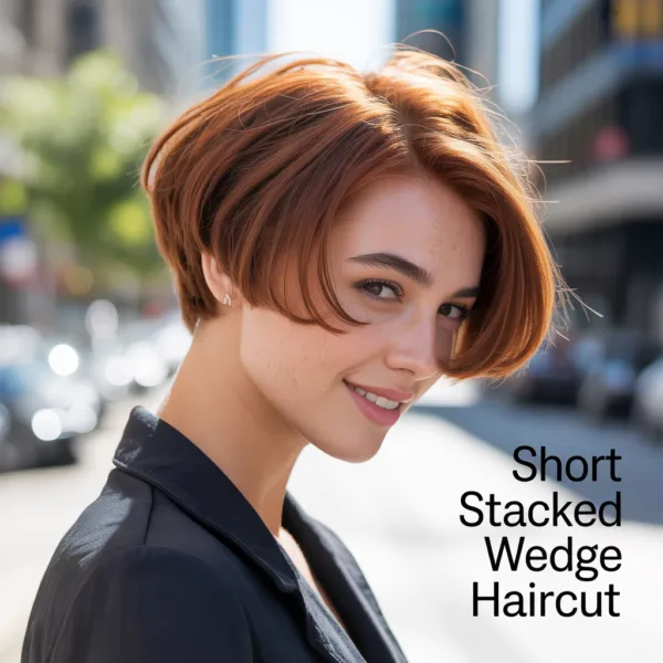 Short Stacked Wedge Haircut